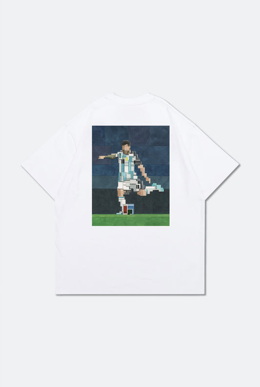 GROCERY LAST DANCE OF THE GOAT GRAPHIC TEE BY ADAM LISTER/ WHITE