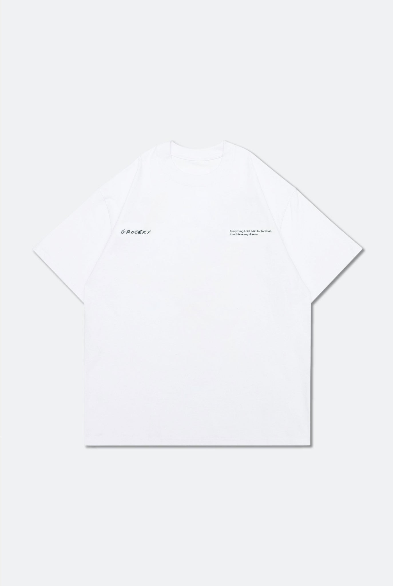 GROCERY LAST DANCE OF THE GOAT GRAPHIC TEE BY ADAM LISTER/ WHITE