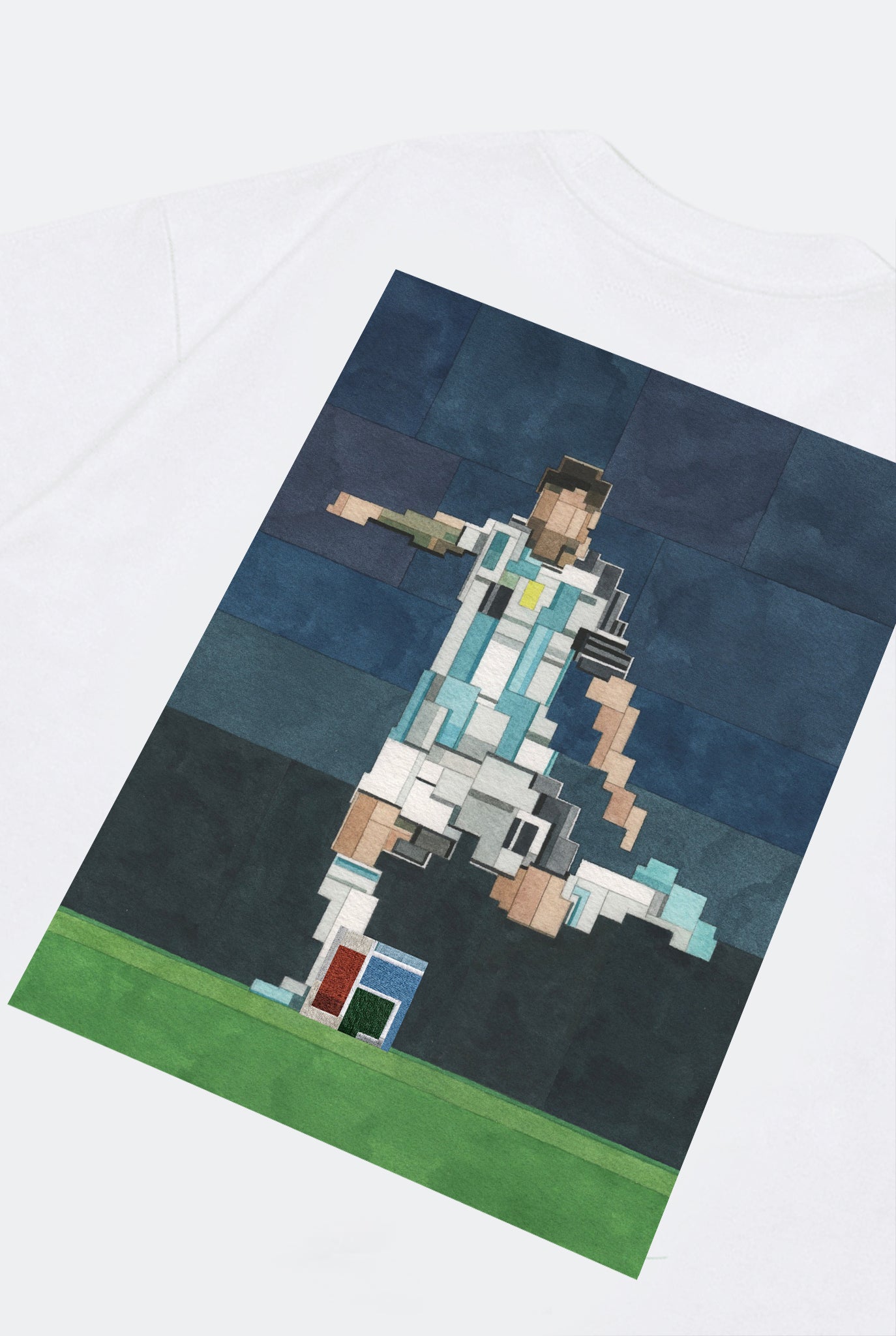 GROCERY LAST DANCE OF THE GOAT GRAPHIC TEE BY ADAM LISTER/ WHITE