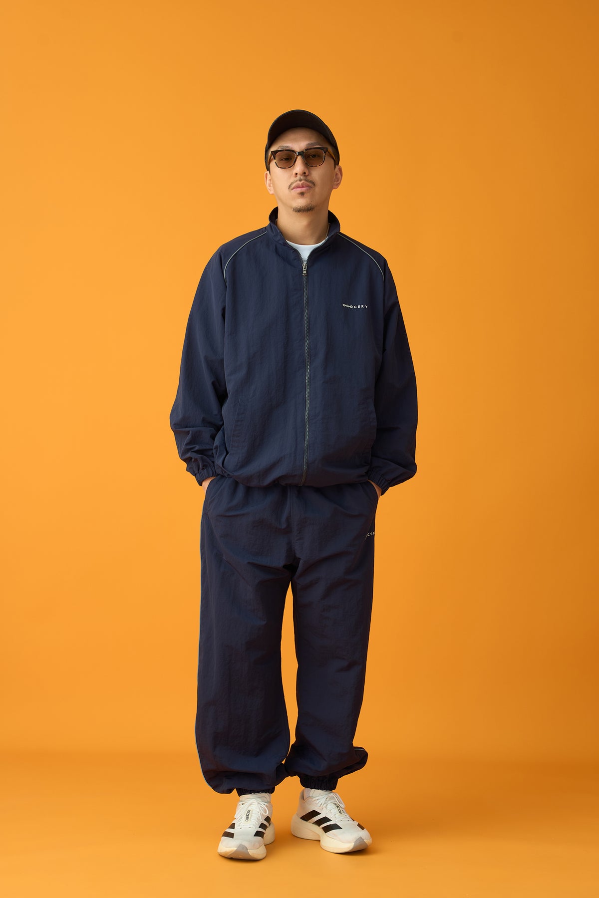 GROCERY BASIC TRACK PANTS/ NAVY