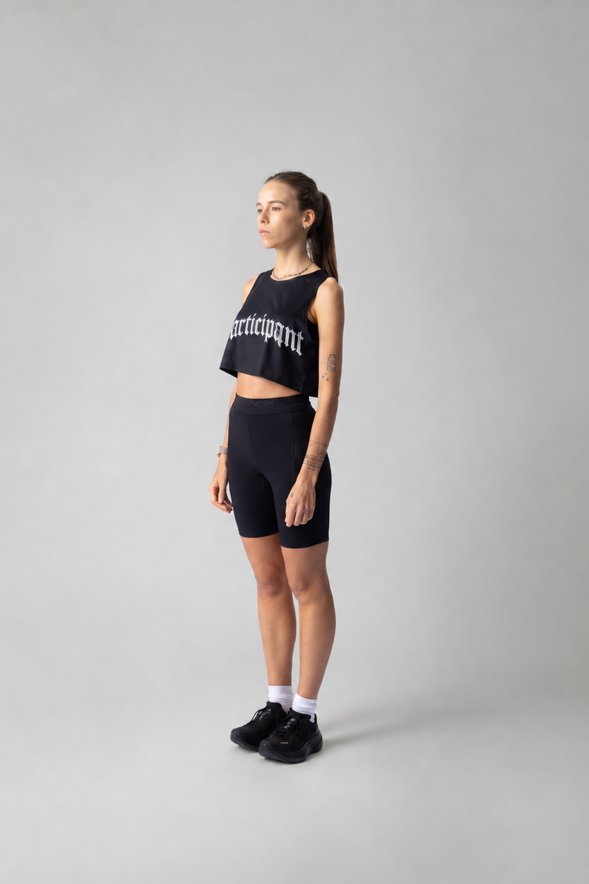 PARTICIPATION CHROME CROP SINGLET