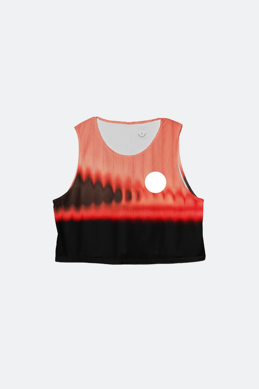 PARTICIPATION RED GLSASS CROP SINGLET
