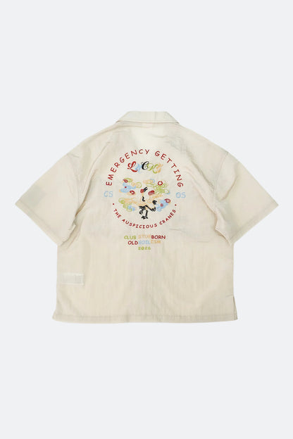 CLUB STUBBORN X OLDSOILISM SOUVENIR SHIRT/ SAND CRANES