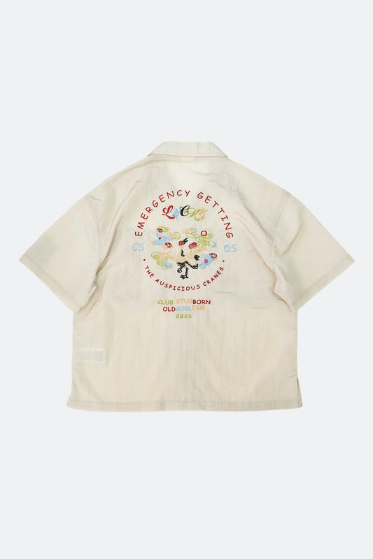 CLUB STUBBORN X OLDSOILISM SOUVENIR SHIRT/ SAND CRANES