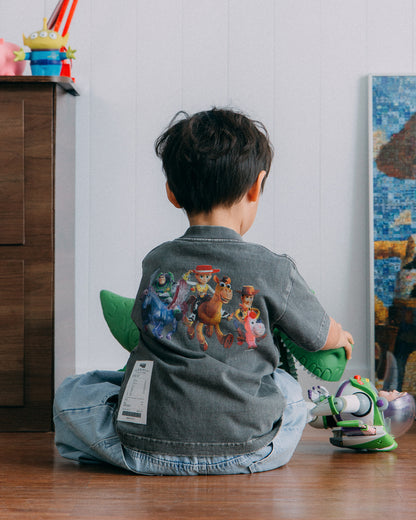 GROCERY | TARMAC | TOY STORY PONY RIDERS KIDS WASHED GRAPHIC TEE/ CHARCOAL