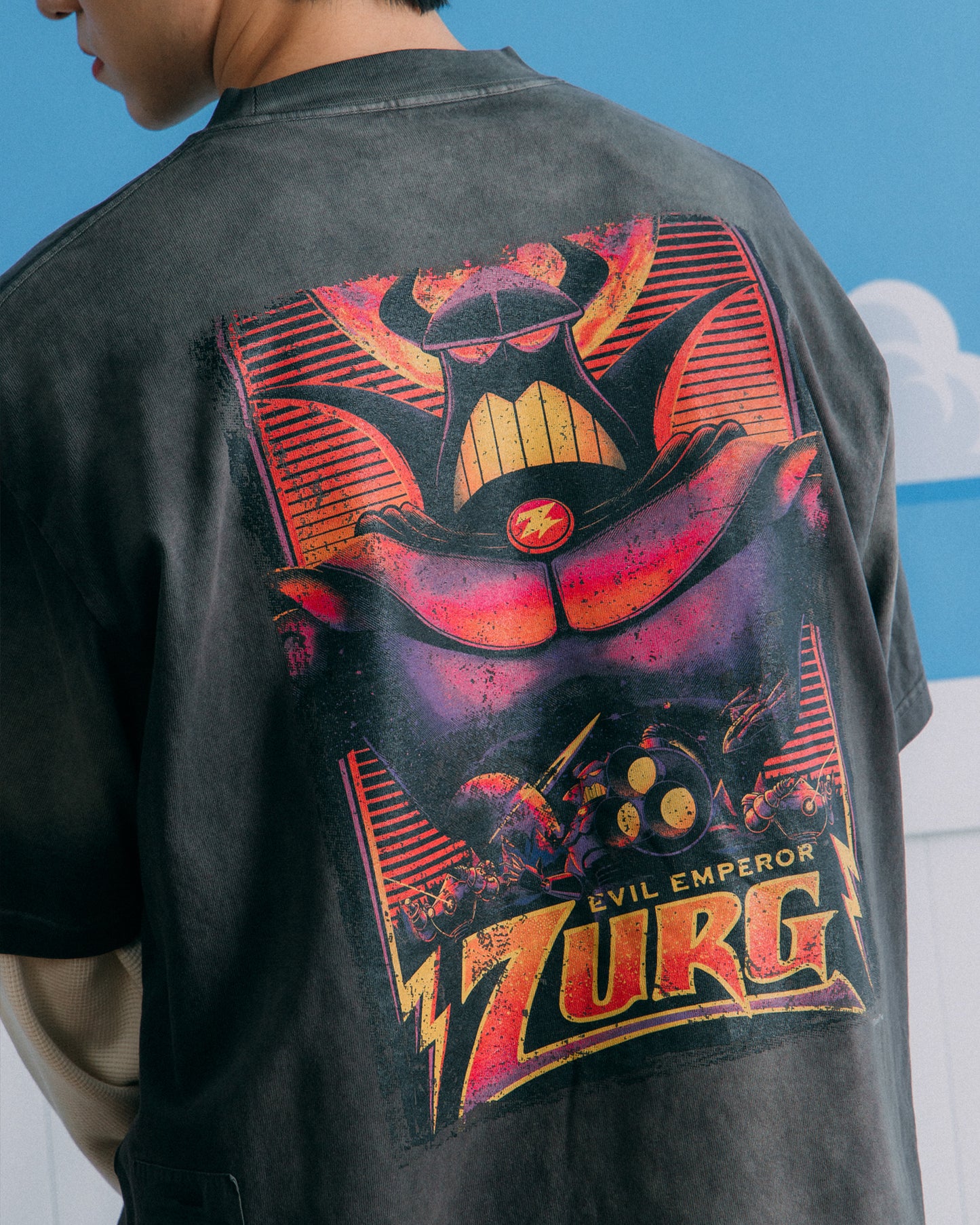 GROCERY | TARMAC | TOY STORY ZURG WASHED GRAPHIC BOXY TEE/ BROWN