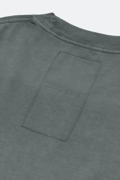 GROCERY BASIC WASHED BOXY TEE/ GREY