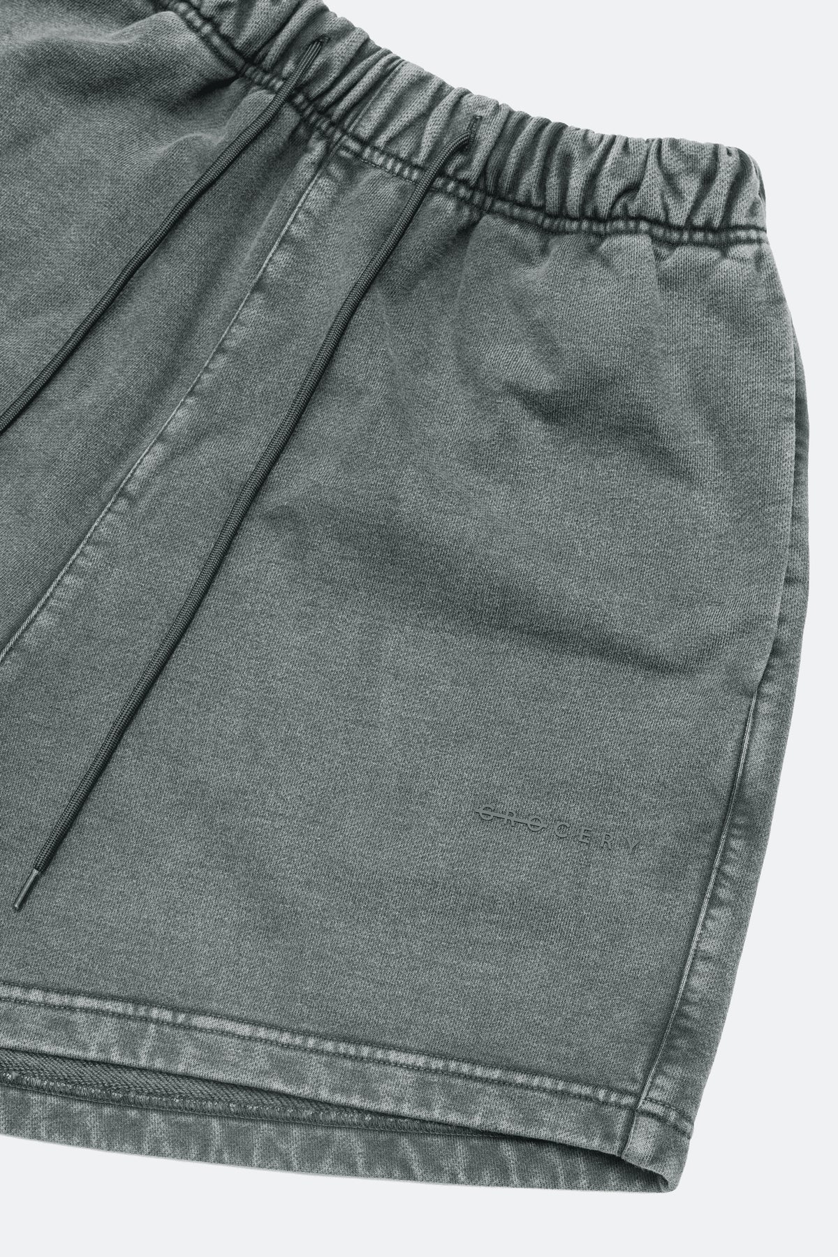 GROCERY BASIC WASHED SWEAT SHORTS/ GREY