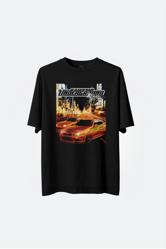 RAWEMOTIONS RAWEMO UNDERGROUND TEE/ BLACK