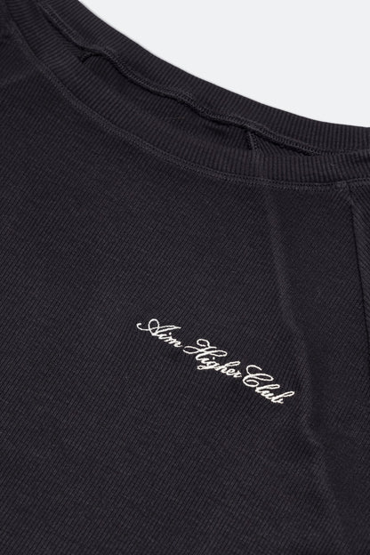 Aim Higher Club 2 - Way Long Sleeve Top/ Black - GROGROCERY