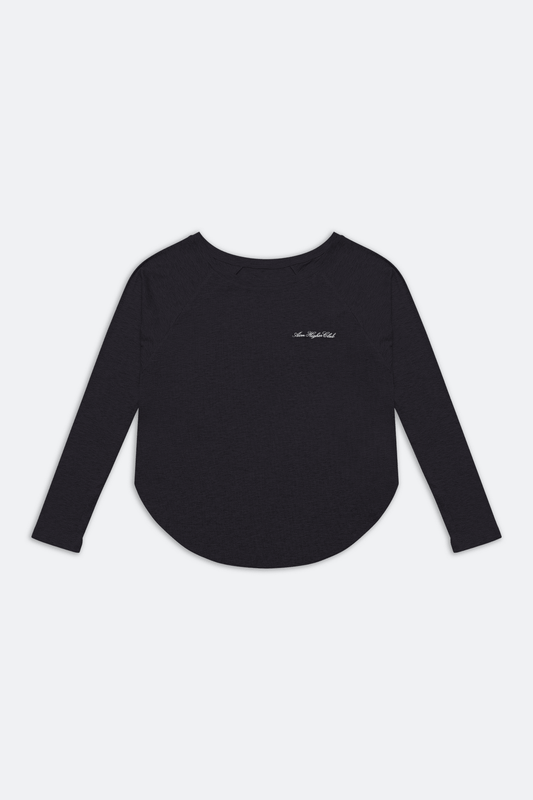 Aim Higher Club 2 - Way Long Sleeve Top/ Black - GROGROCERY