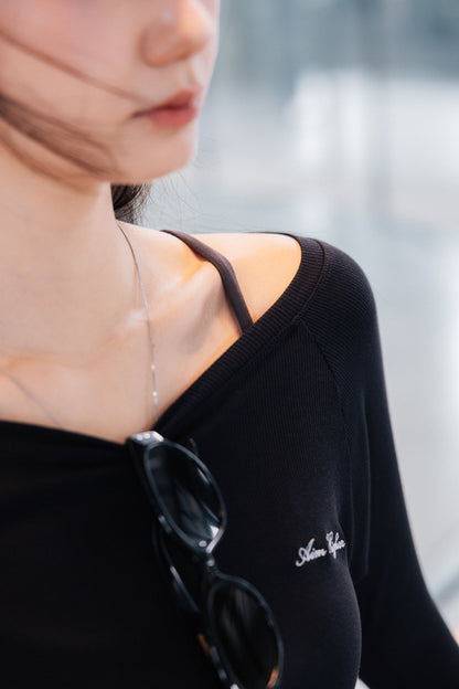 Aim Higher Club 2 - Way Long Sleeve Top/ Black - GROGROCERY