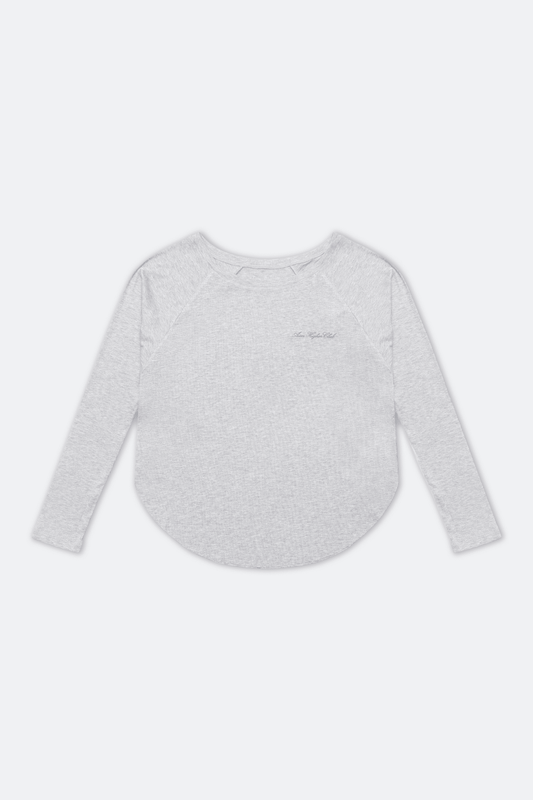 Aim Higher Club 2 - Way Long Sleeve Top/ Flecking Oat - GROGROCERY
