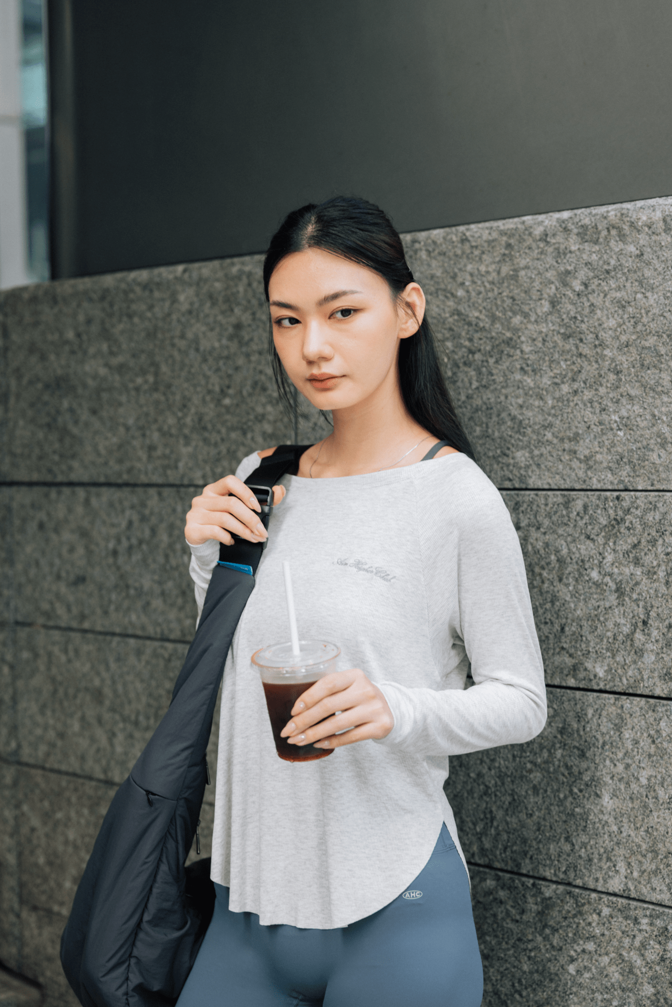 Aim Higher Club 2 - Way Long Sleeve Top/ Flecking Oat - GROGROCERY