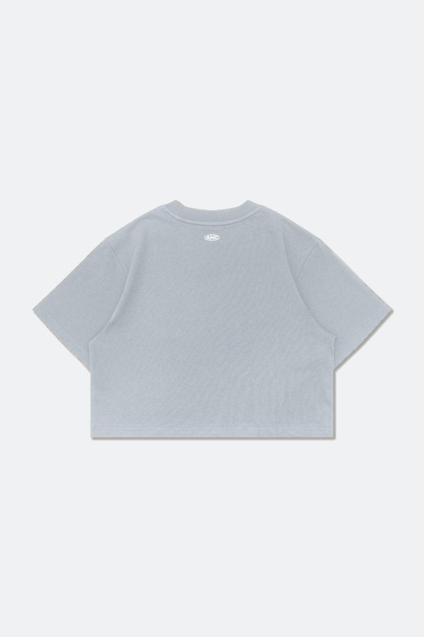 Aim Higher Club Basic Crop Tee/ Grey Baby Blue - GROGROCERY