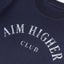 Aim Higher Club Basic Crop Top/ Navy - GROGROCERY