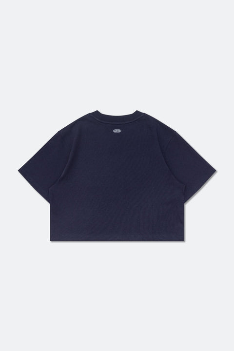 Aim Higher Club Basic Crop Top/ Navy - GROGROCERY