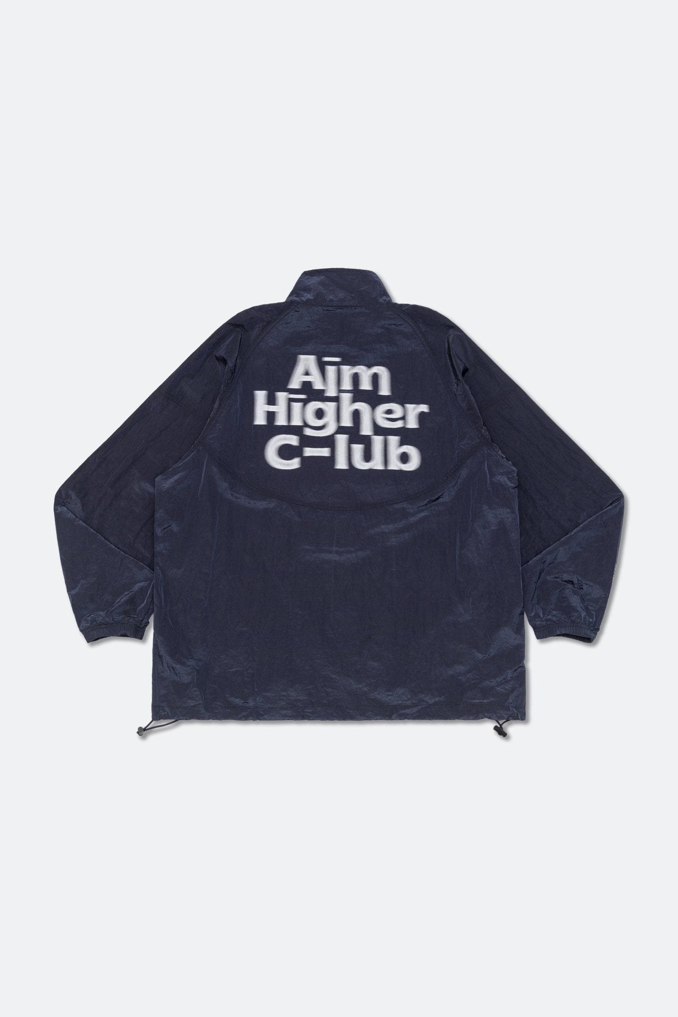 Aim Higher Club Blurry Logo Windbreaker/ Navy - GROGROCERY