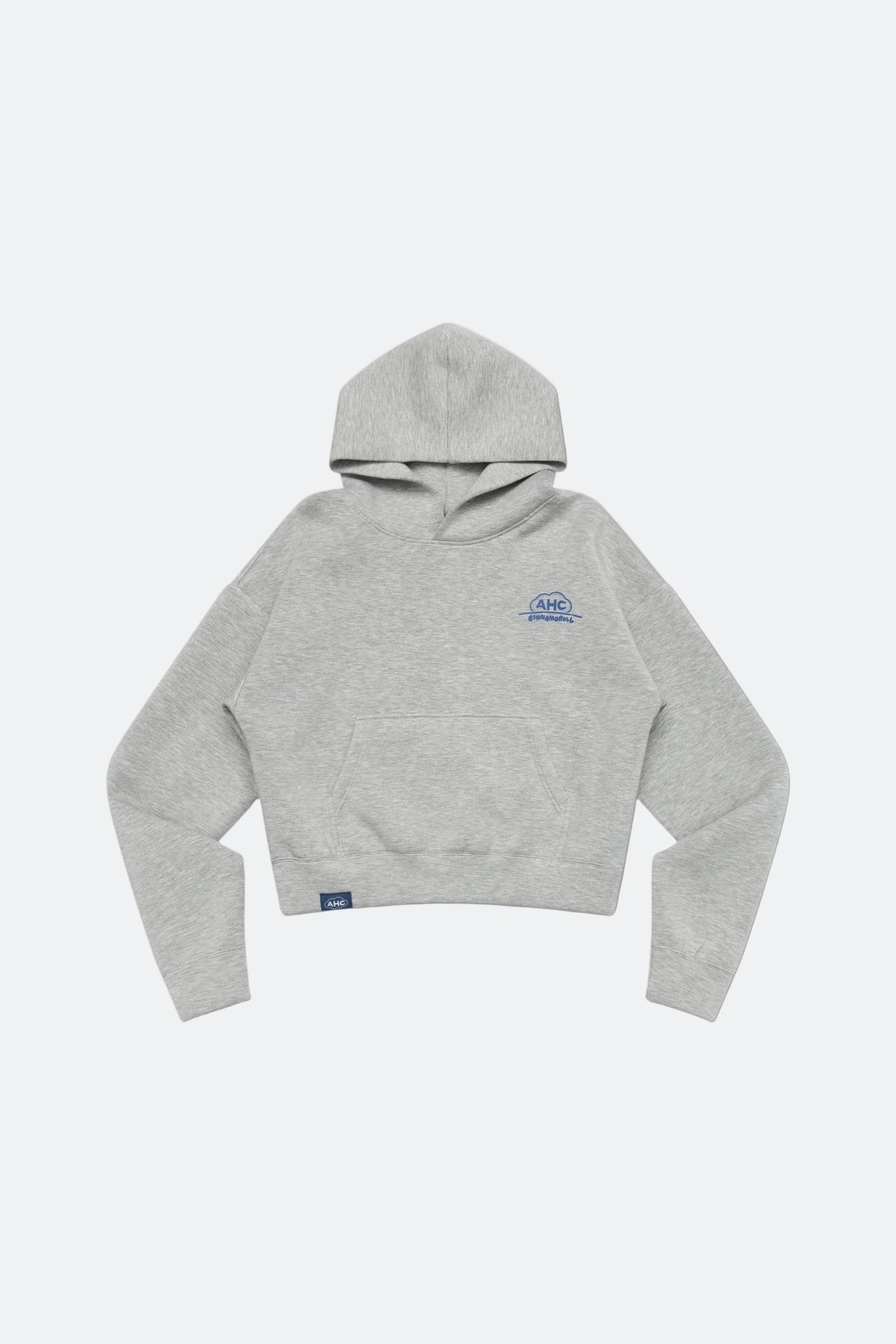 Aim Higher Club ♥ Cinnamoroll Aim High Stay Soft Cloud Touch Cropped Hoodie/ Flecking Grey - GROGROCERY