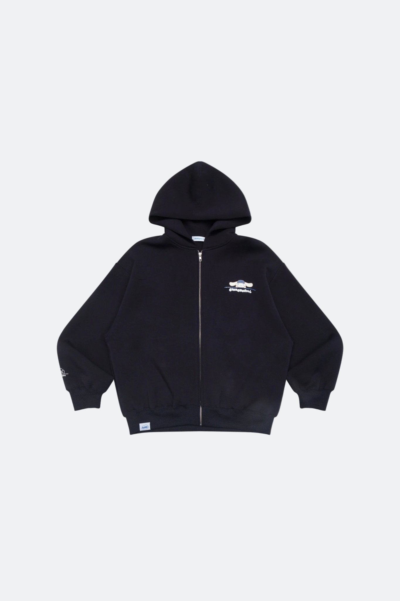 Aim Higher Club ♥ Cinnamoroll Aim High Stay Soft Cloud Touch Zip Up Hoodie/ Navy - GROGROCERY
