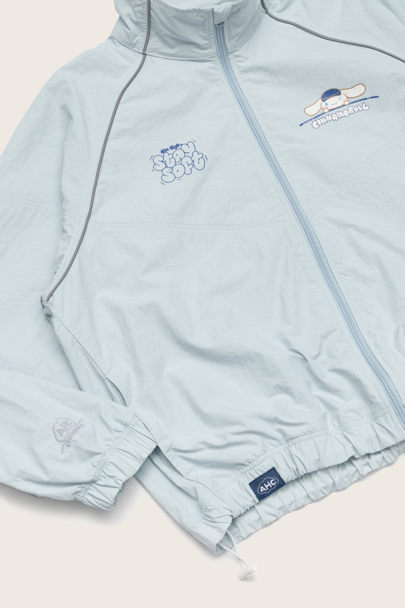 Aim Higher Club ♥ Cinnamoroll Jumping on the Cloud Windbreaker/ Light Baby Blue - GROGROCERY