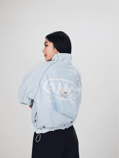 Aim Higher Club ♥ Cinnamoroll Jumping on the Cloud Windbreaker/ Light Baby Blue - GROGROCERY