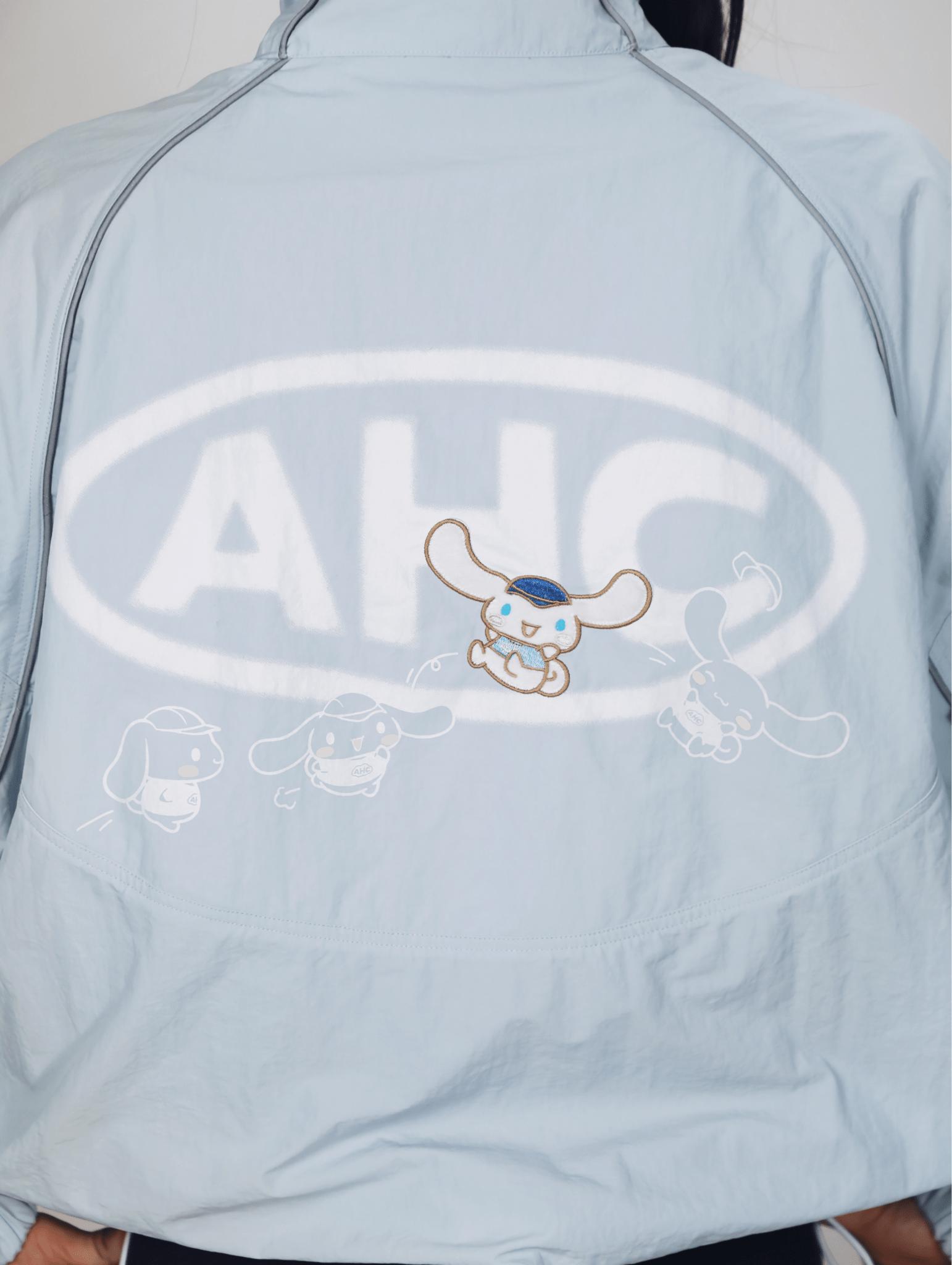 Aim Higher Club ♥ Cinnamoroll Jumping on the Cloud Windbreaker/ Light Baby Blue - GROGROCERY