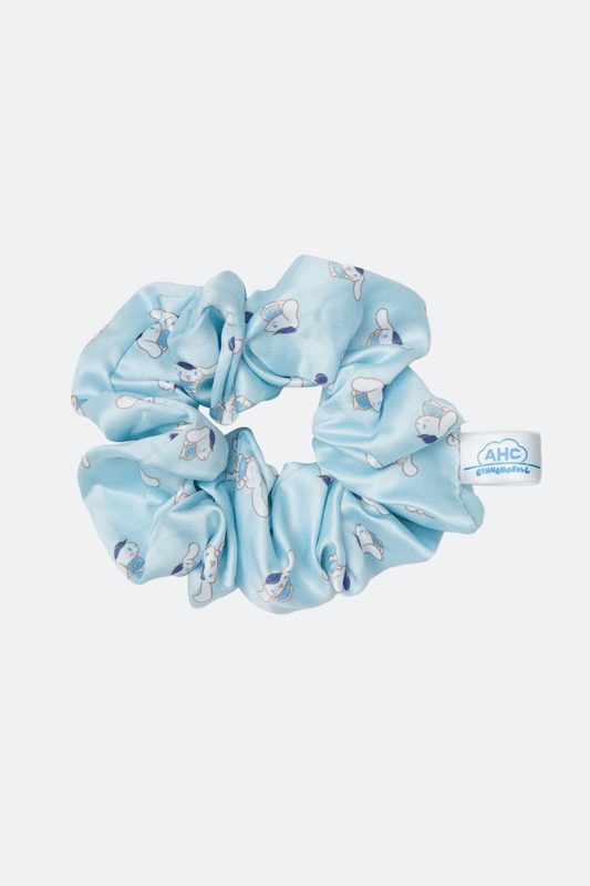 Aim Higher Club ♥ Cinnamoroll Monogram Scrunchie/ Baby Blue - GROGROCERY
