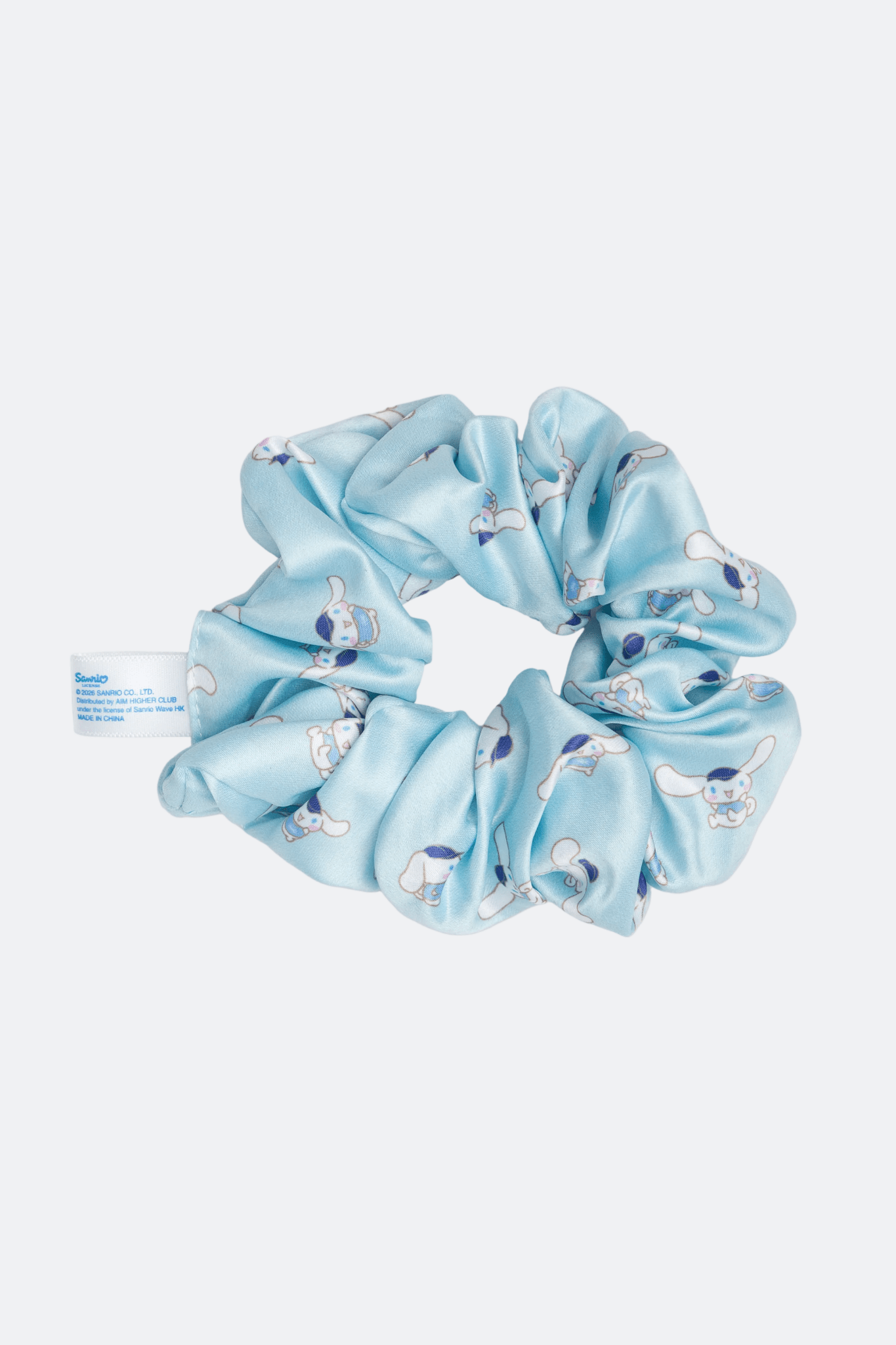 Aim Higher Club ♥ Cinnamoroll Monogram Scrunchie/ Baby Blue - GROGROCERY