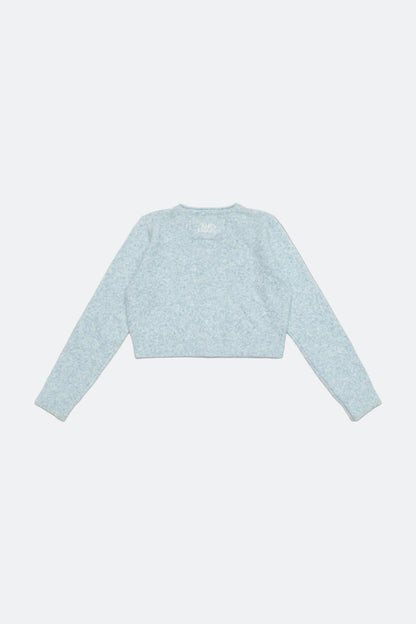 Aim Higher Club ♥ Cinnamoroll On The Bar Women Knit Cardigan/ Flecking Baby Blue - GROGROCERY