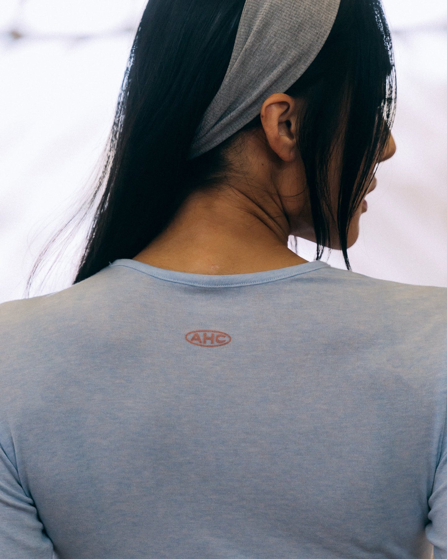 Aim Higher Club College Women Long Sleeve Top/ Heather Baby Blue - GROGROCERY