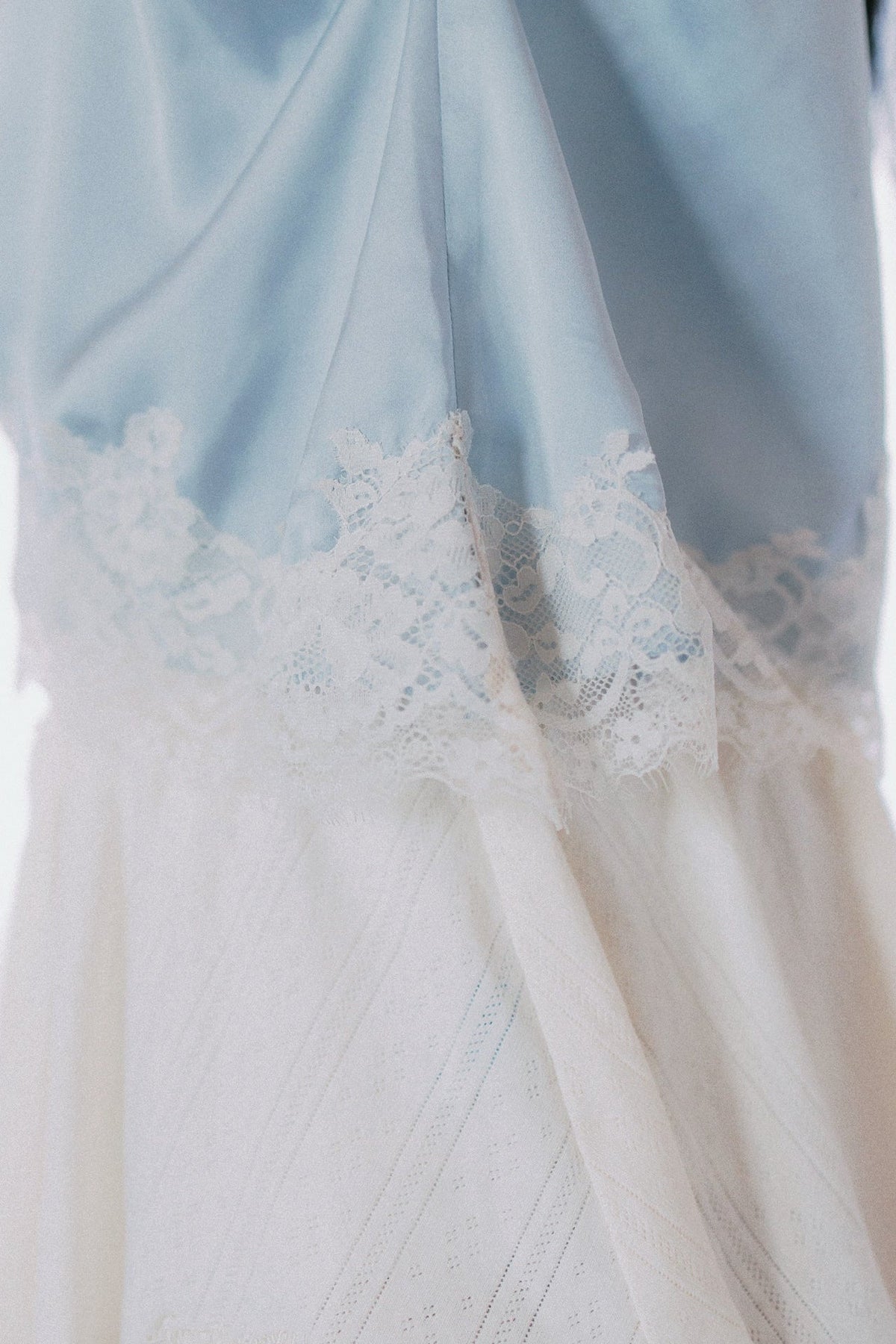 Aim Higher Club Core Asymmetric Lace Camisole Top/ Baby Blue - GROGROCERY
