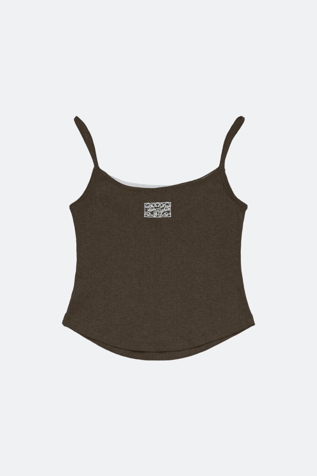 Aim Higher Club Core Layered Camisole/ Chocolate-Pale Baby Blue - GROGROCERY