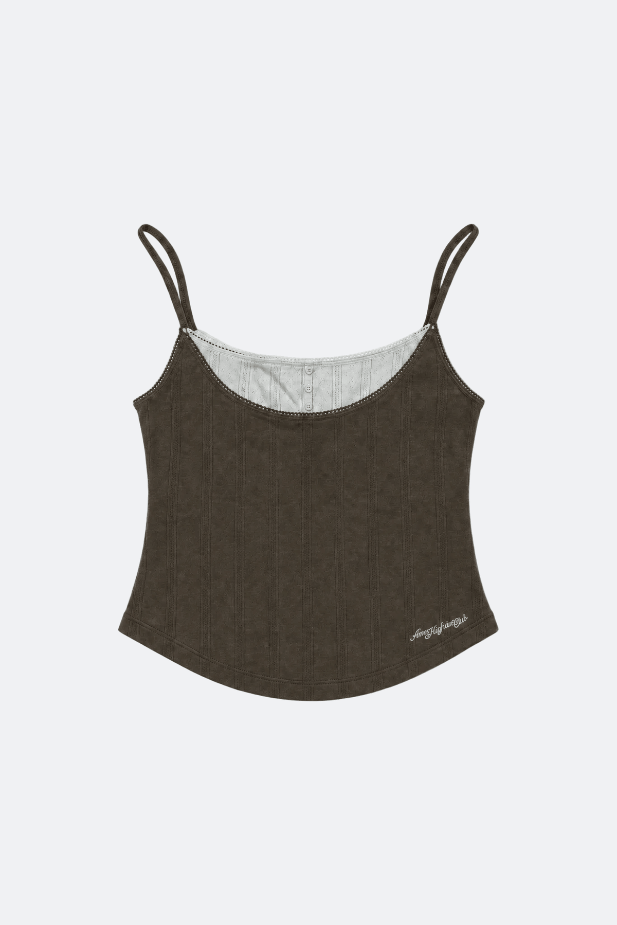 Aim Higher Club Core Layered Camisole/ Chocolate-Pale Baby Blue - GROGROCERY