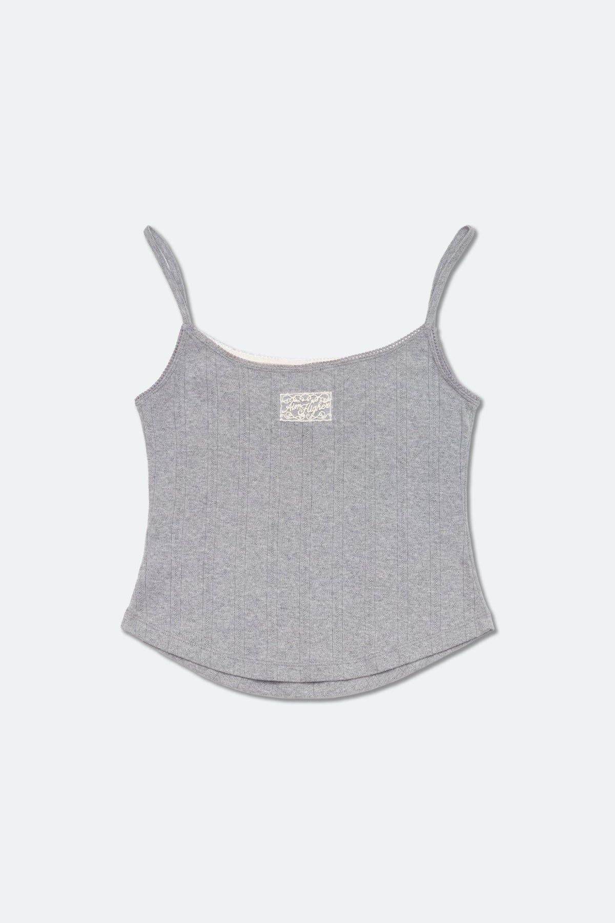 Aim Higher Club Core Layered Camisole/ Grey-Off White - GROGROCERY