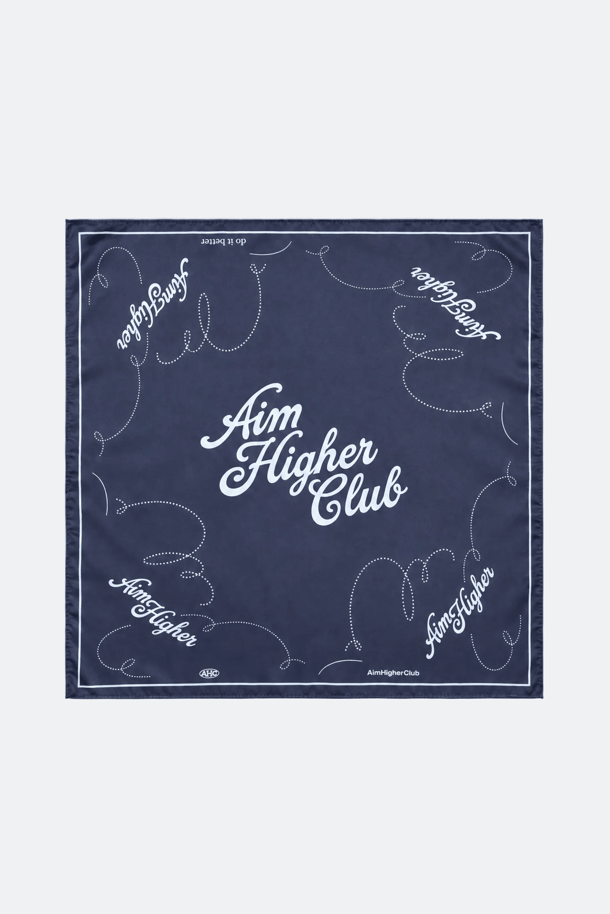 Aim Higher Club Core Satin Bandana/ Navy - GROGROCERY