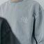 Aim Higher Club Crewneck Sweatshirt/ Washed Powder Blue Grey - GROGROCERY