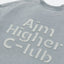 Aim Higher Club Crewneck Sweatshirt/ Washed Powder Blue Grey - GROGROCERY