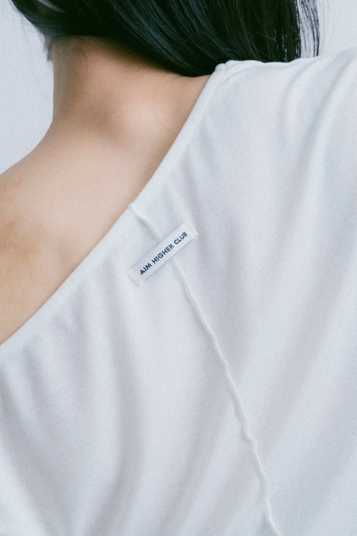 Aim Higher Club Essential Drop Shoulder Tencel™ Soft Top / Off White - GROGROCERY