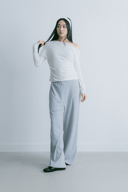 Aim Higher Club Essential Drop Shoulder Tencel™ Soft Top / Off White - GROGROCERY