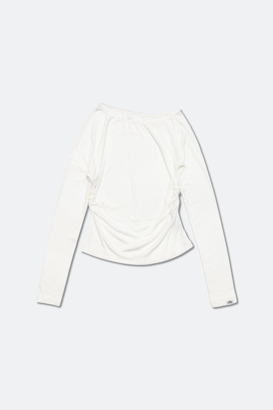 Aim Higher Club Essential Drop Shoulder Tencel™ Soft Top / Off White - GROGROCERY