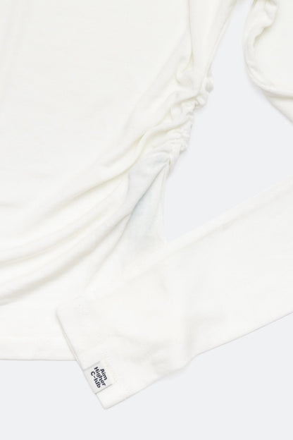Aim Higher Club Essential Drop Shoulder Tencel™ Soft Top / Off White - GROGROCERY