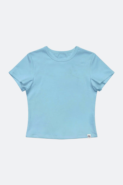 Aim Higher Club Essential Fitted Tee/ Vintage Sky Blue - GROGROCERY
