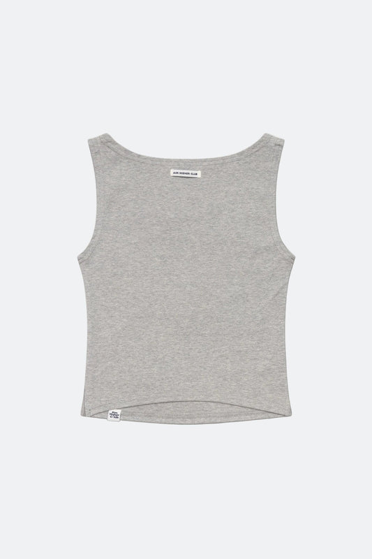 Aim Higher Club Essential Sleeveless Top / Flecking Grey - GROGROCERY