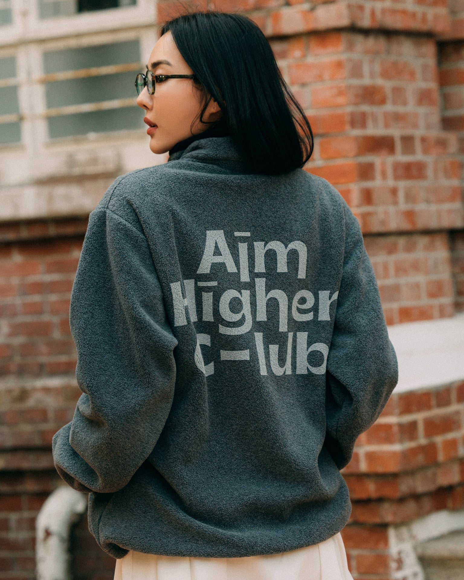 Aim Higher Club Faculty of Sports Fleece Full - Zip Jacket/ Grey - GROGROCERY