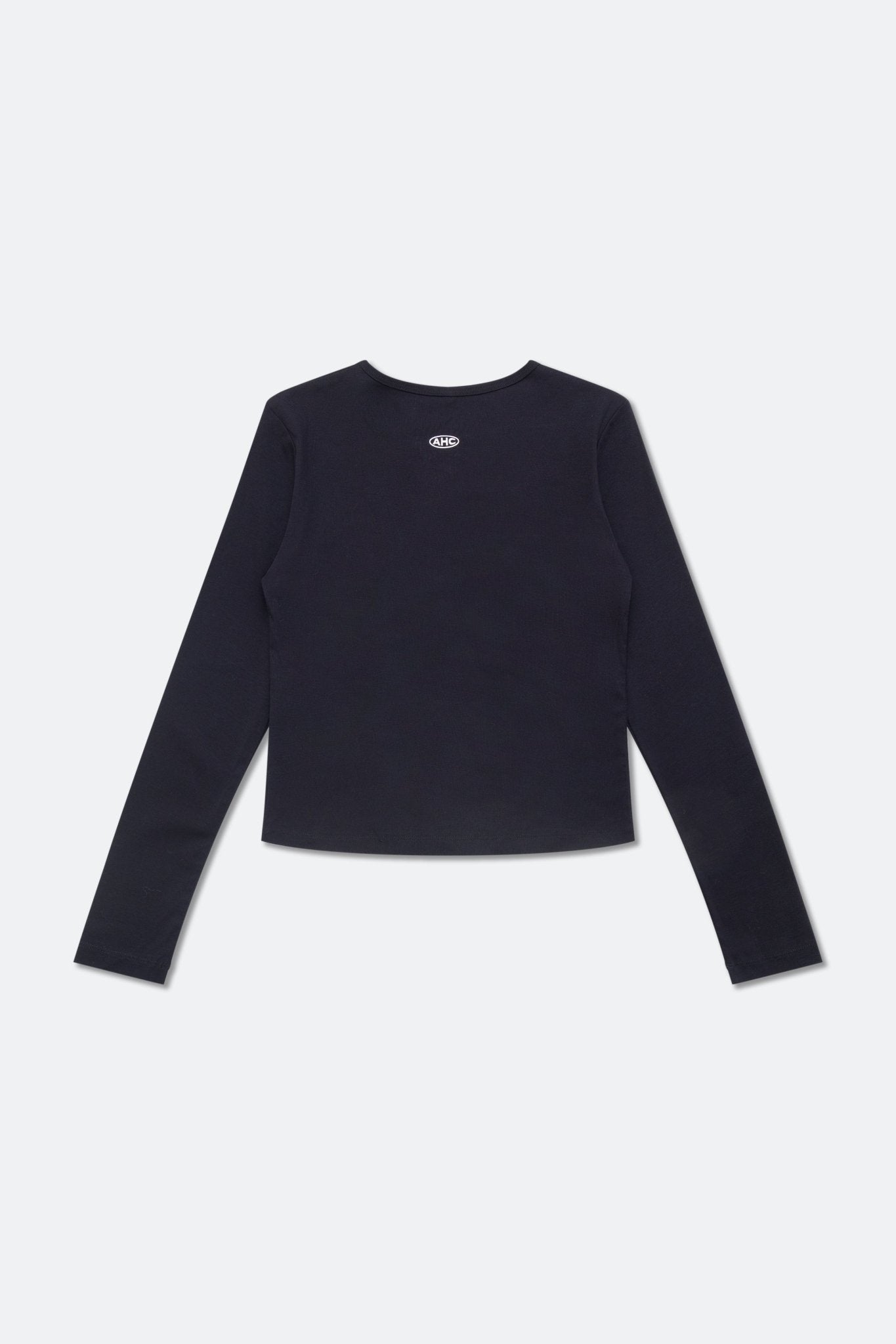 Aim Higher Club Faculty of Sports Henley Neck Long Sleeve Women Top/ Navy - GROGROCERY