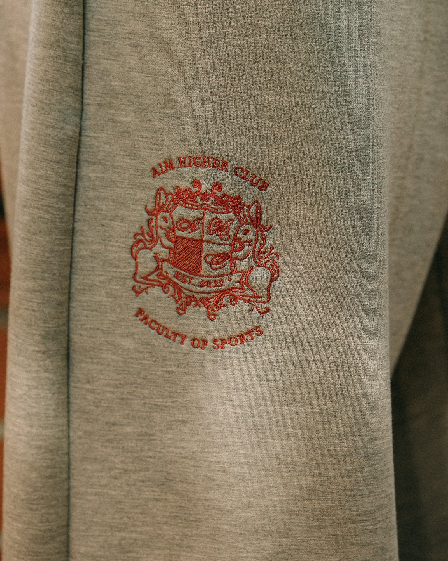 Aim Higher Club Faculty of Sports Unisex Soft Curved Sweatpants/ Flecking Grey - GROGROCERY