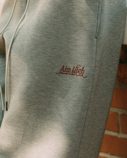 Aim Higher Club Faculty of Sports Unisex Soft Curved Sweatpants/ Flecking Grey - GROGROCERY