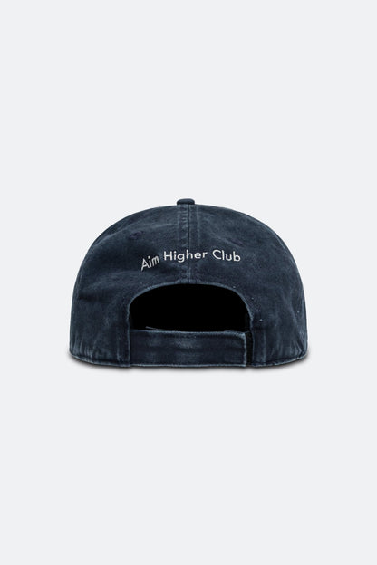 Aim Higher Club Gradient Oval Logo Cap / Washed Navy - GROGROCERY