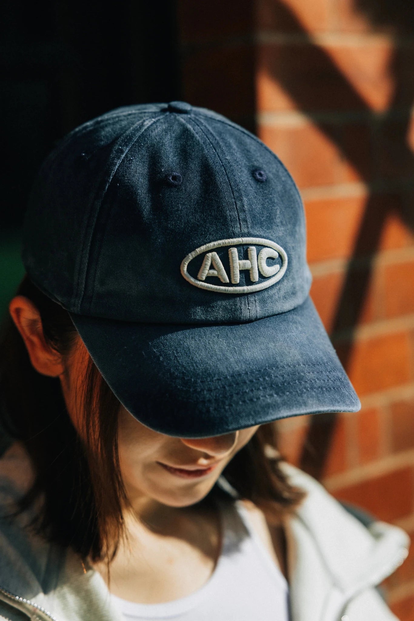 Aim Higher Club Gradient Oval Logo Cap / Washed Navy - GROGROCERY
